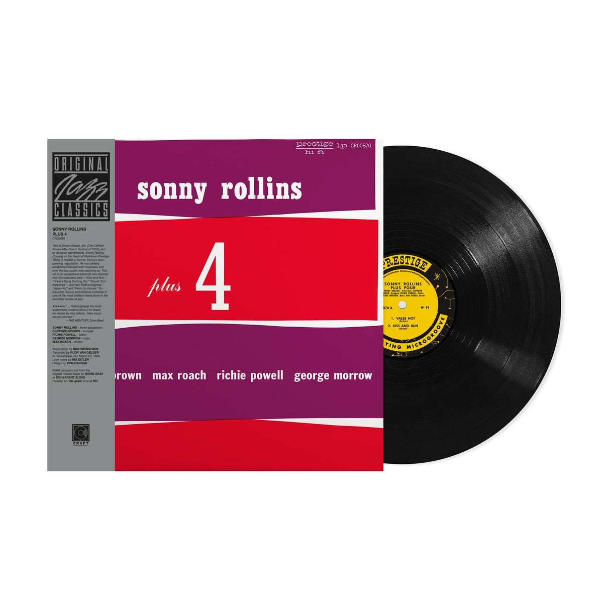 Sonny Rollins – Plus 4 vinyl record cover