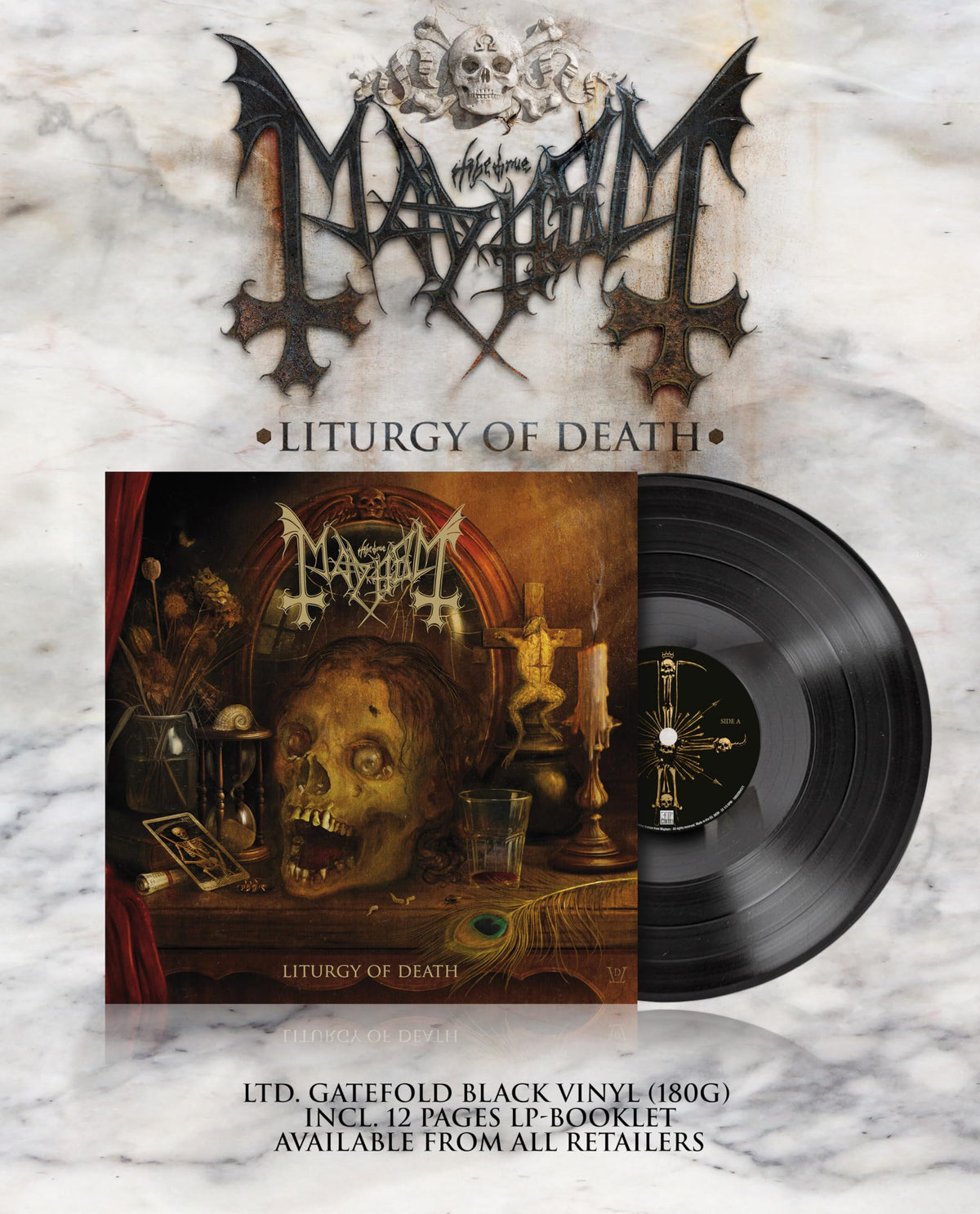 Mayhem – Liturgy of Death vinyl record cover