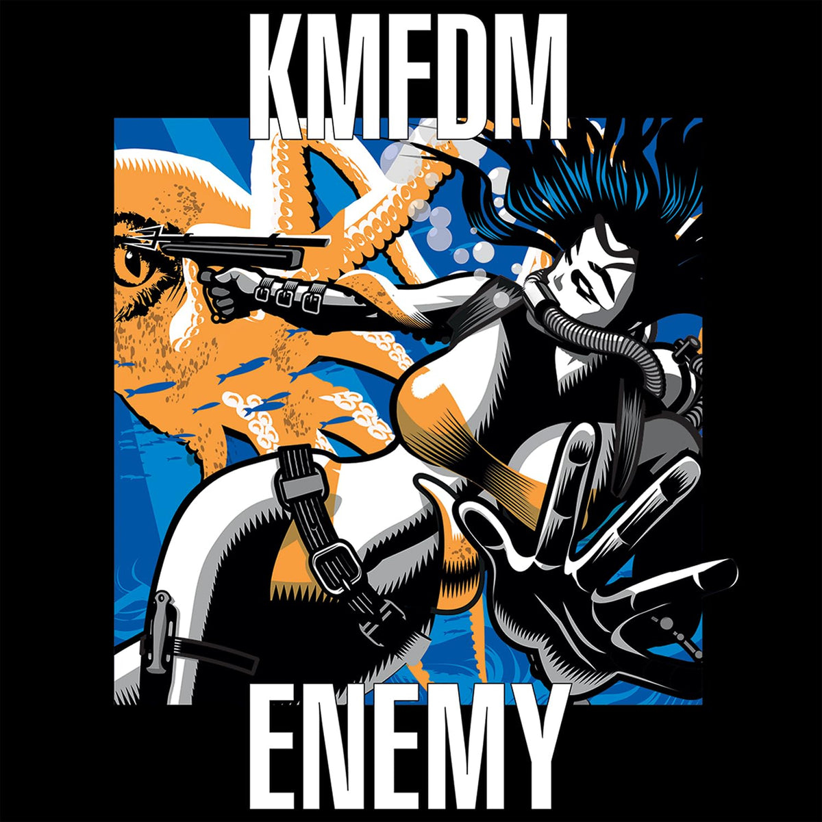 Kmfdm – Enemy vinyl record cover