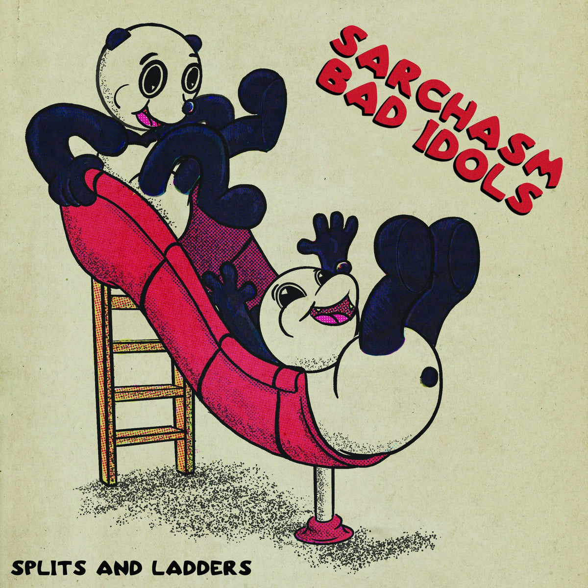 Sarchasm/Bad Idols – Splits and Ladders vinyl record cover