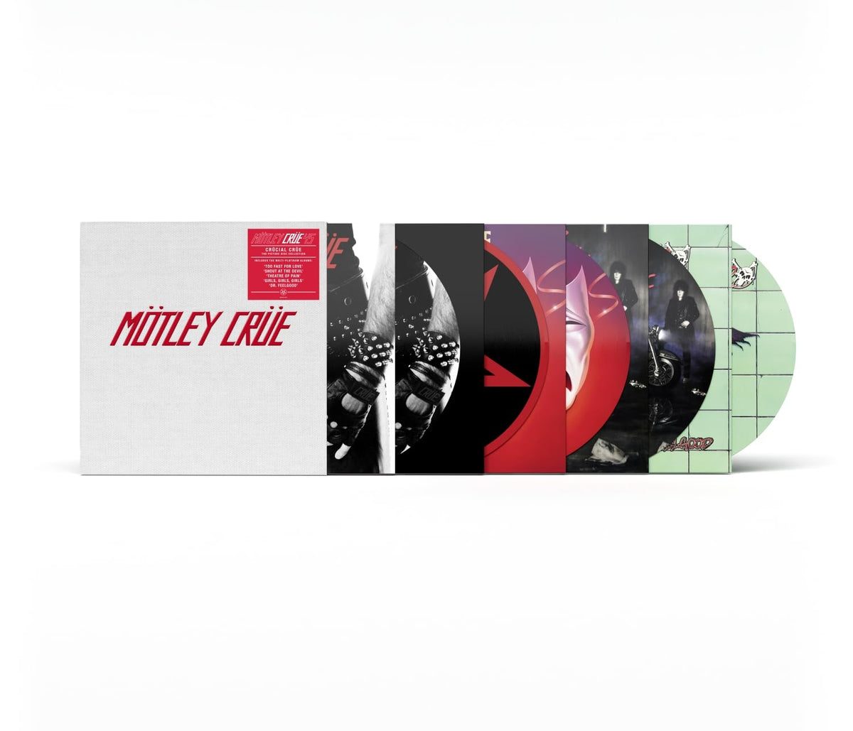 Mötley Crüe – Crücial Crüe (45th Anniversary) vinyl record cover