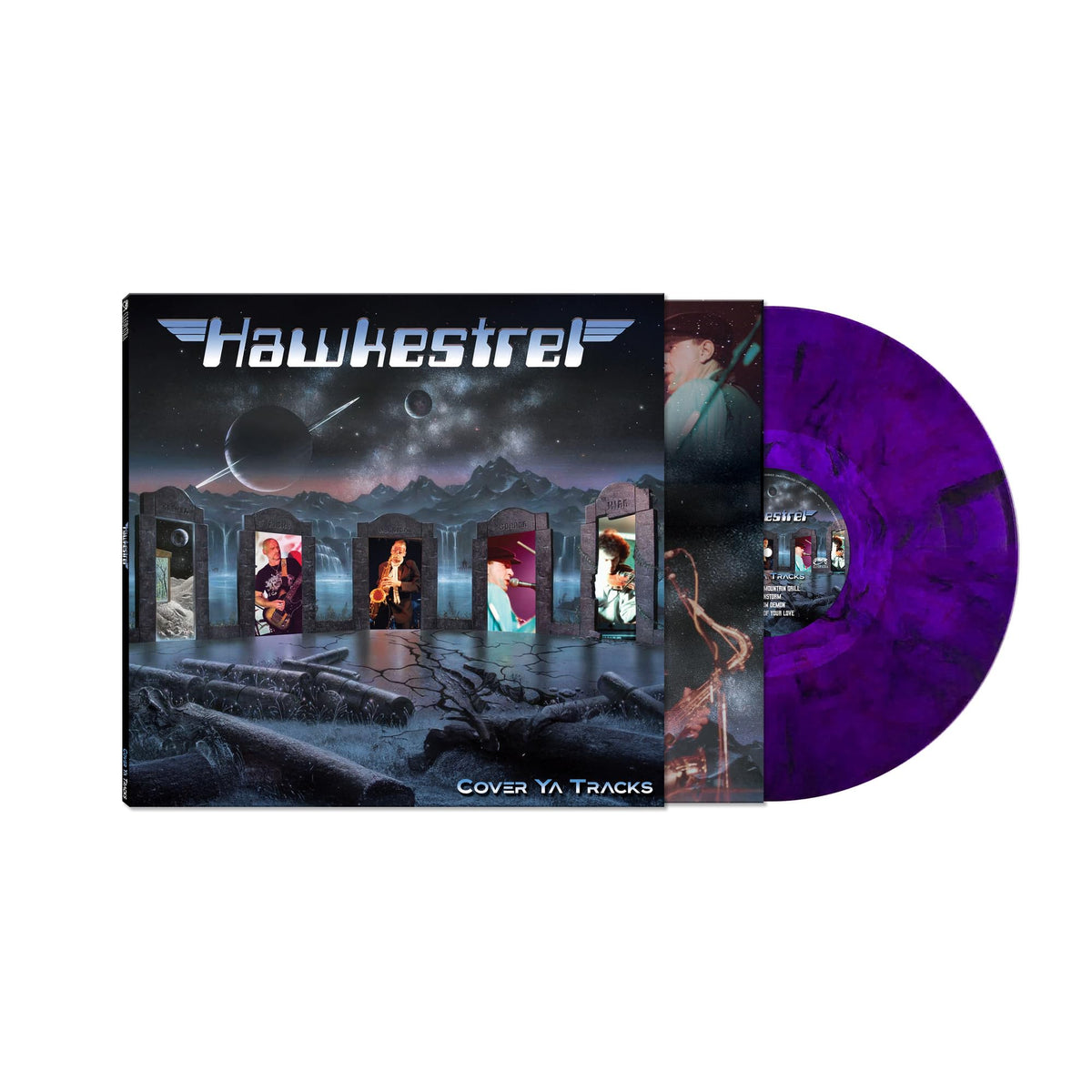 Hawkestrel – Cover Ya Tracks vinyl record cover