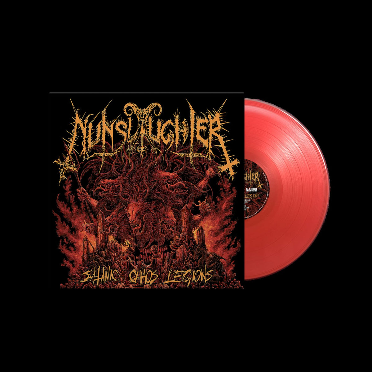 NunSlaughter – Satanic Chaos Legions (Coloured Vinyl) vinyl record cover