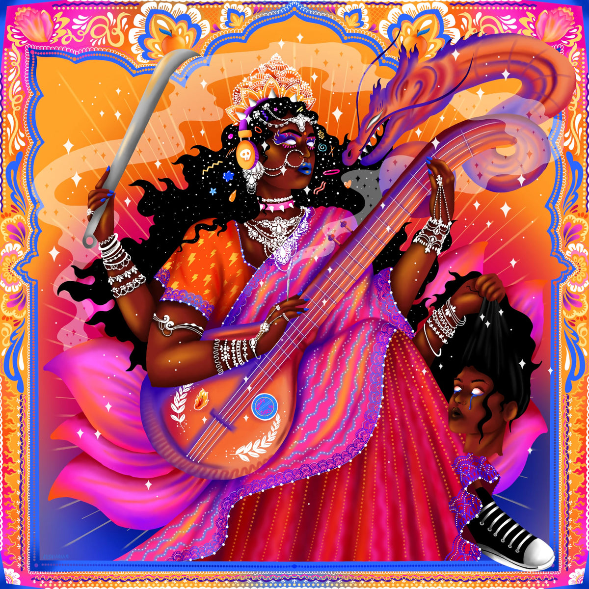 Kulfi Girls – Divinity/Melting vinyl record cover