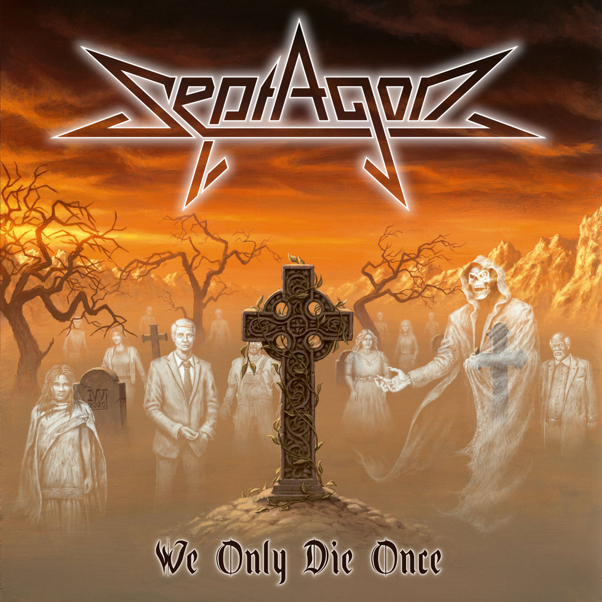 Septagon – We Only Die Once (RED VINYL) vinyl record cover