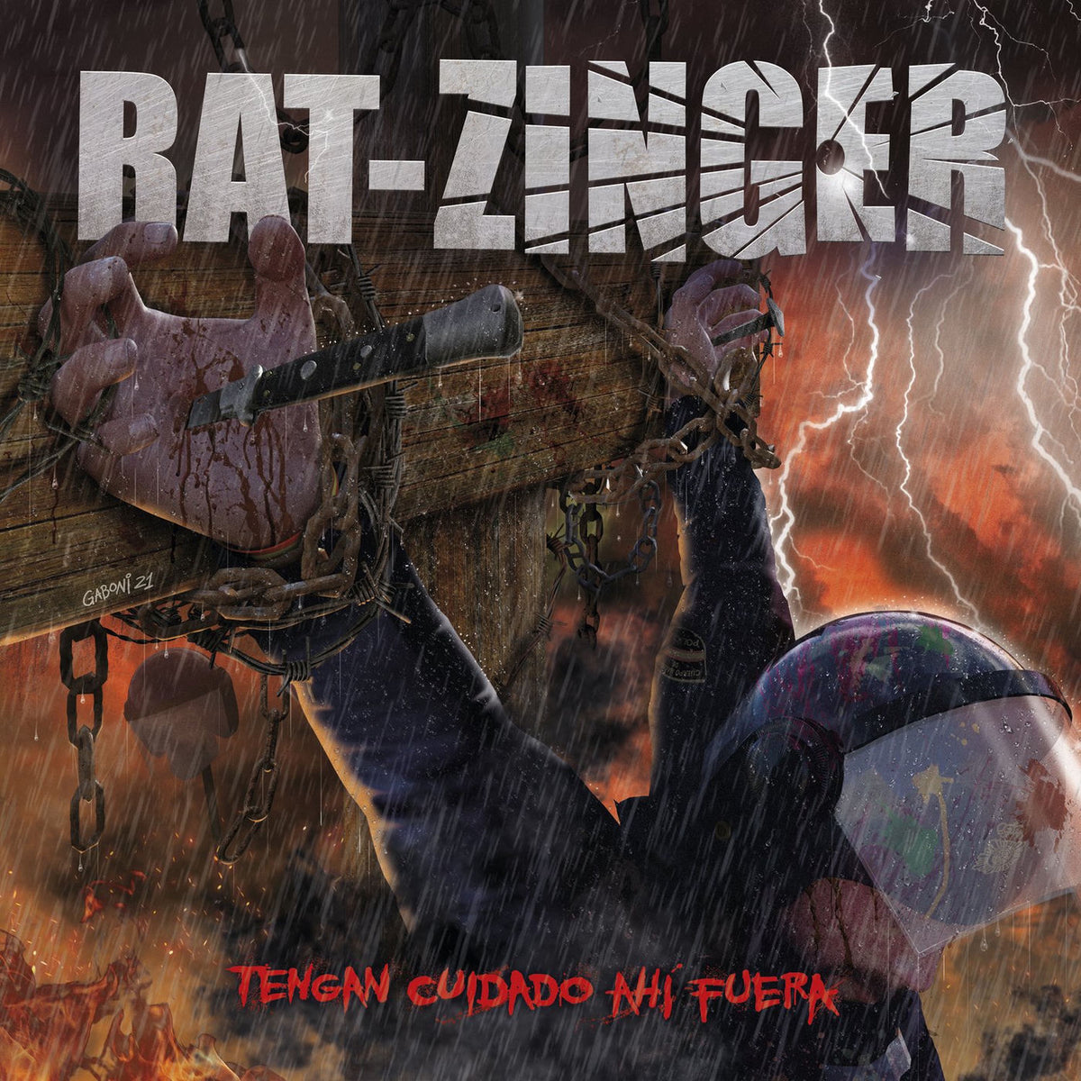 Rat-Zinger – Tengan Cuidado Ahi Fuera vinyl record cover