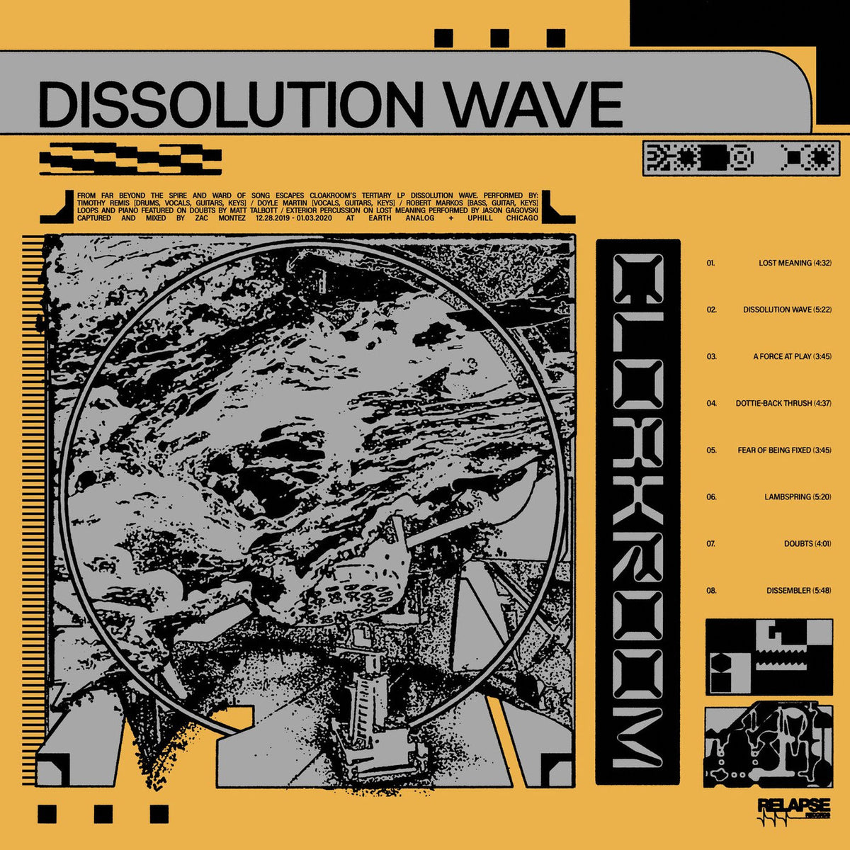 Cloakroom – Dissolution Wave vinyl record cover