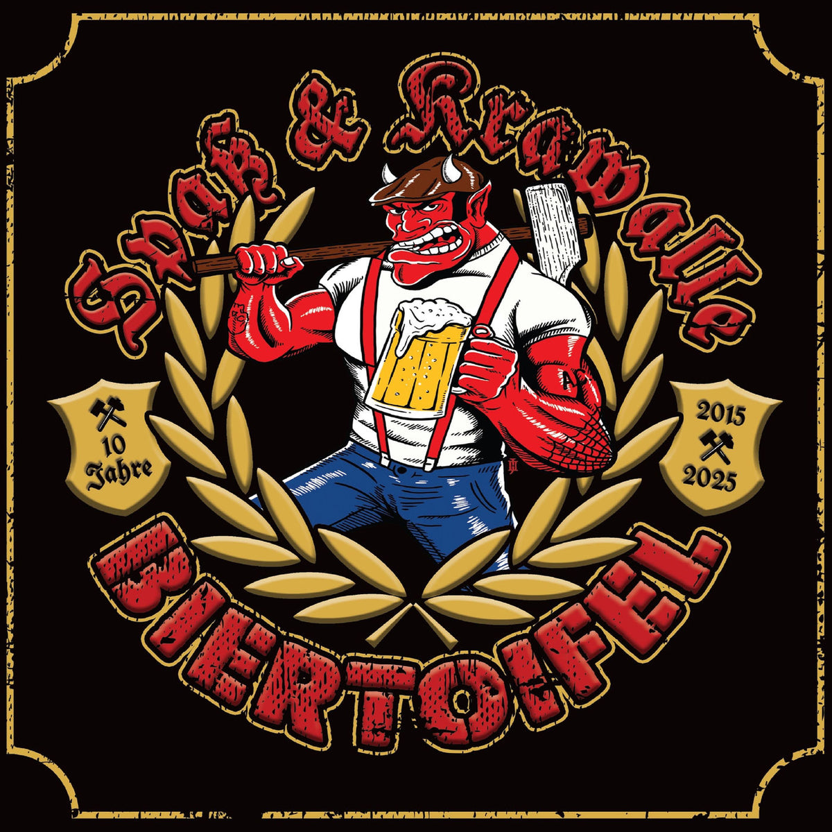 Biertoifel – Spa� & Krawalle (BLACK VINYL) vinyl record cover