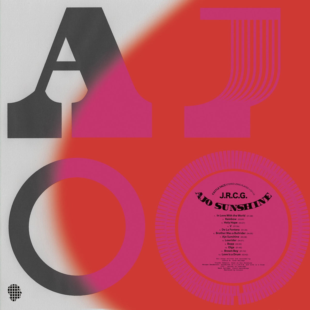 J.R.C.G. – Ajo Sunshine vinyl record cover