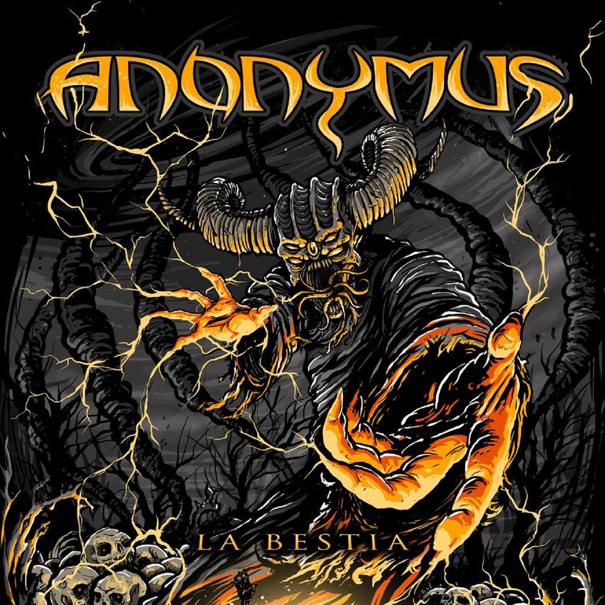 Anonymus – La Bestia (ORANGE VINYL) vinyl record cover