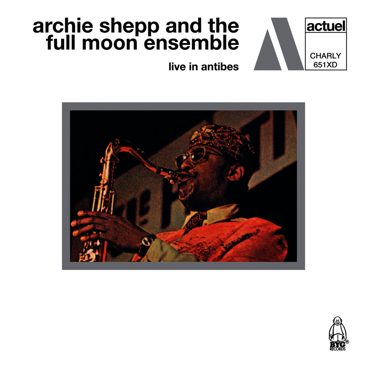 Archie Shepp & The Full Moon Ensemble – Live In Antibes (Orange/Brown Vinyl) (Rsd 2025) vinyl record cover