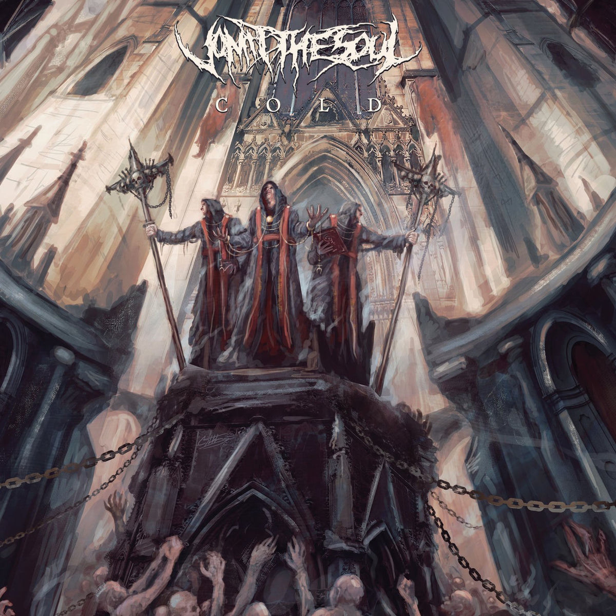 Vomit the Soul – Cold vinyl record cover