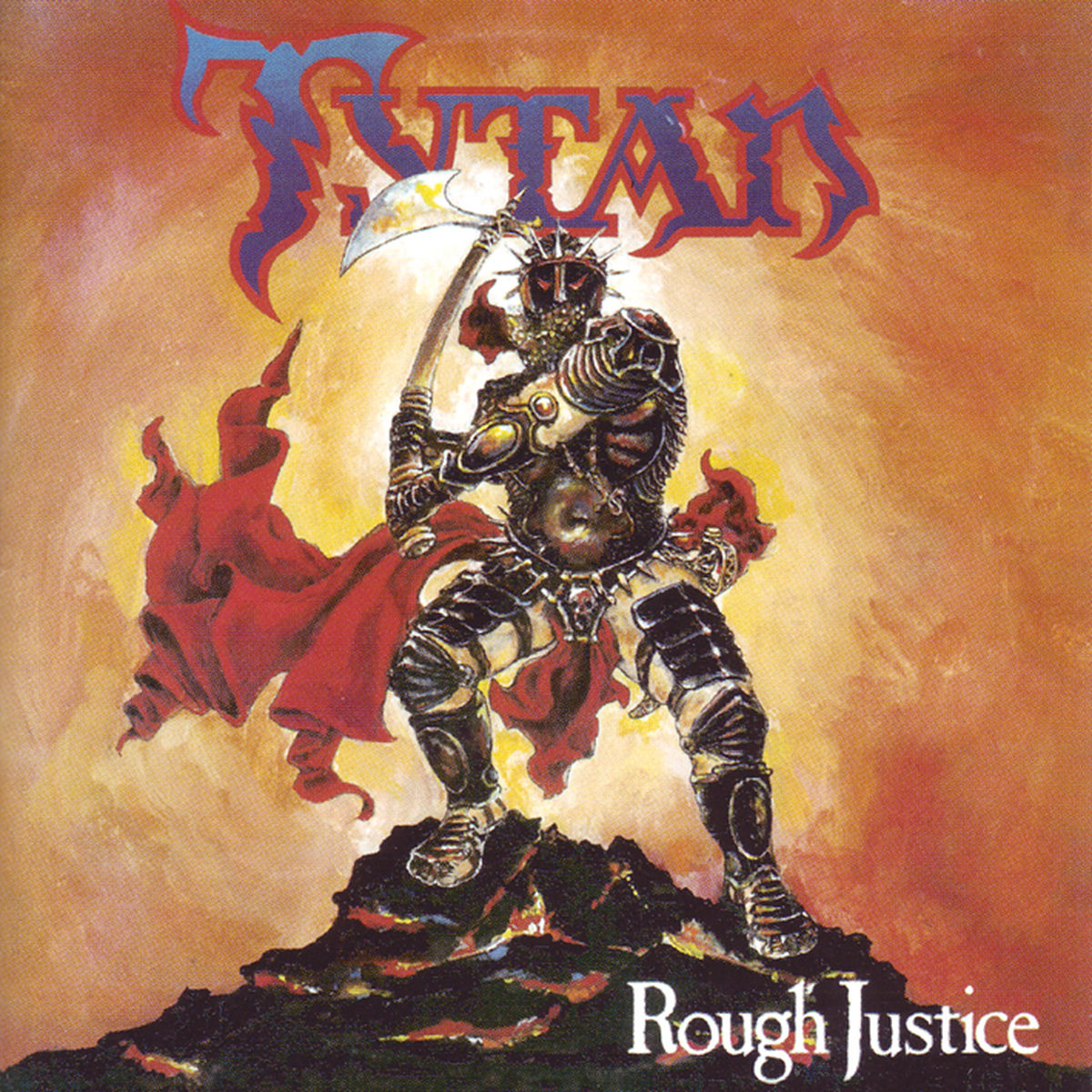 Tytan – Rough justice vinyl record cover