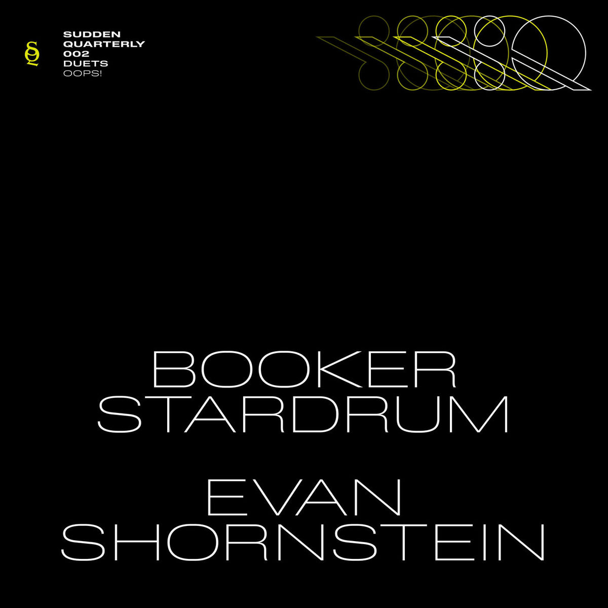 Booker Stardrum – OOPS! vinyl cover