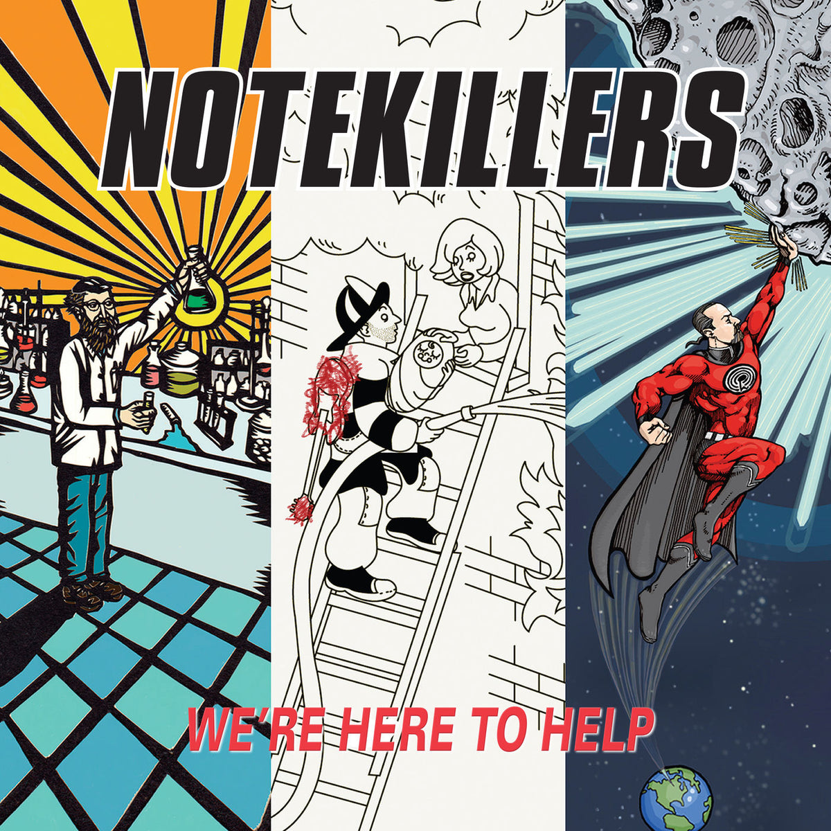 Notekillers – We're Here to Help vinyl record cover