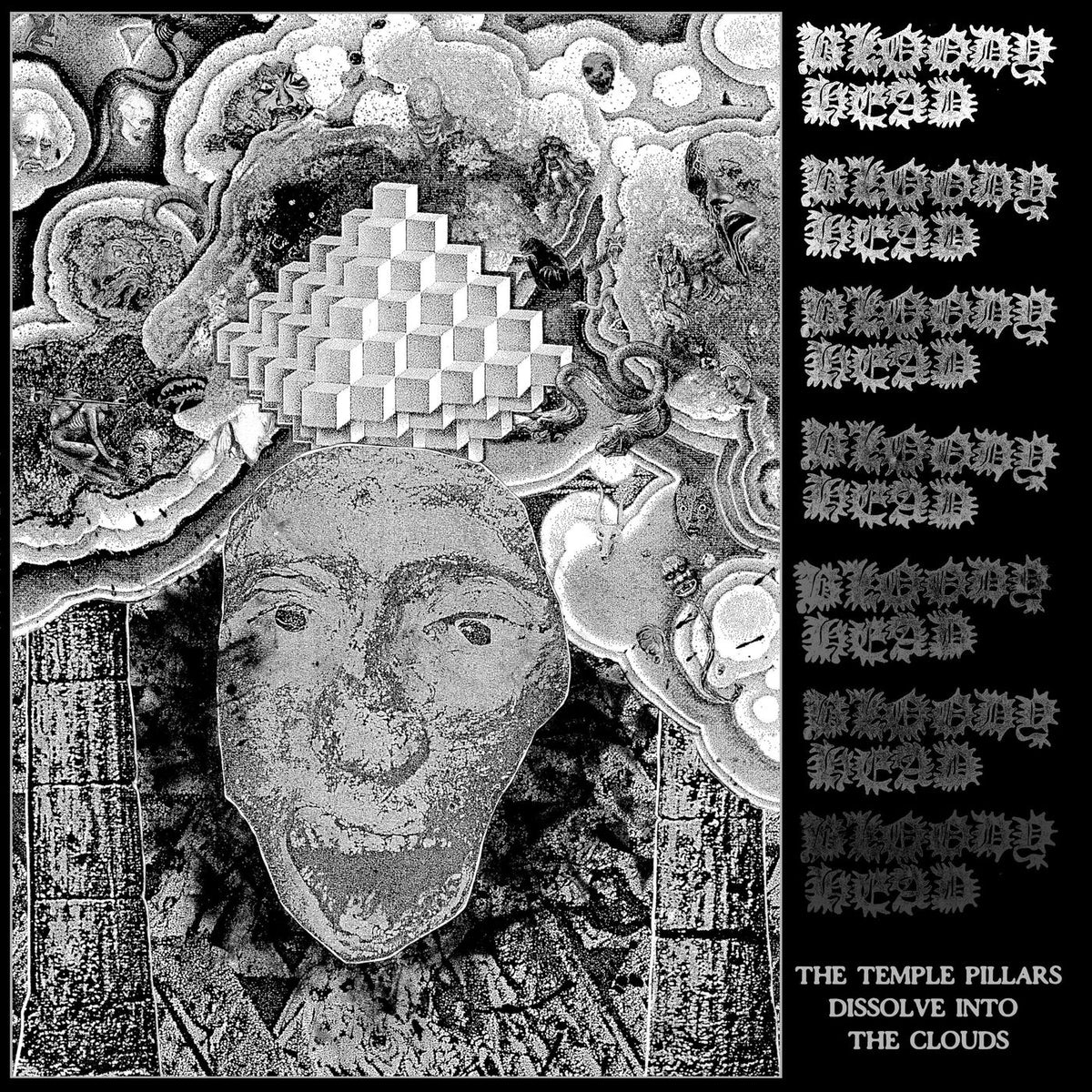 Bloody Head – The Temple Pillars Dissolve Into The Clouds vinyl record cover