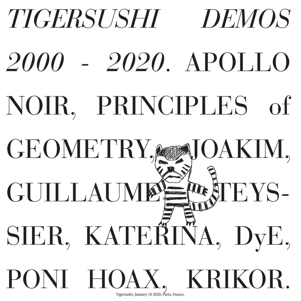 Various Artists – Tigersushi Demos 2000-2020 vinyl record cover
