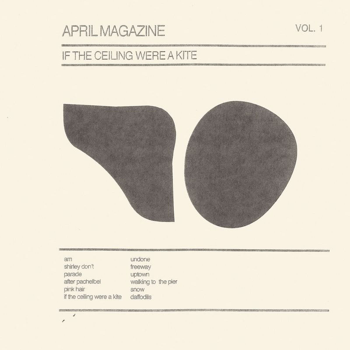 April Magazine – If the Ceiling Were a Kite vinyl record cover