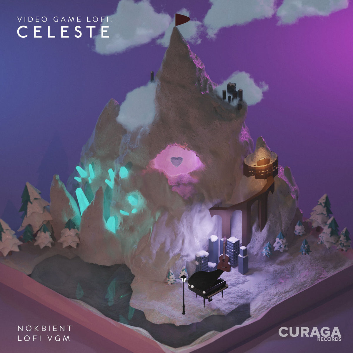 Nokbient – Video Game Lofi: Celeste vinyl record cover