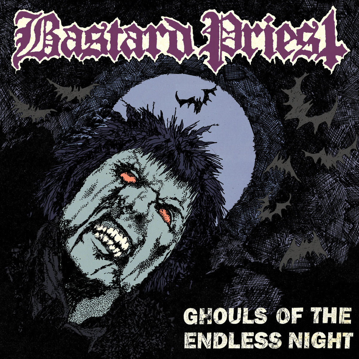 Bastard Priest – Ghouls of the Endless Night vinyl cover