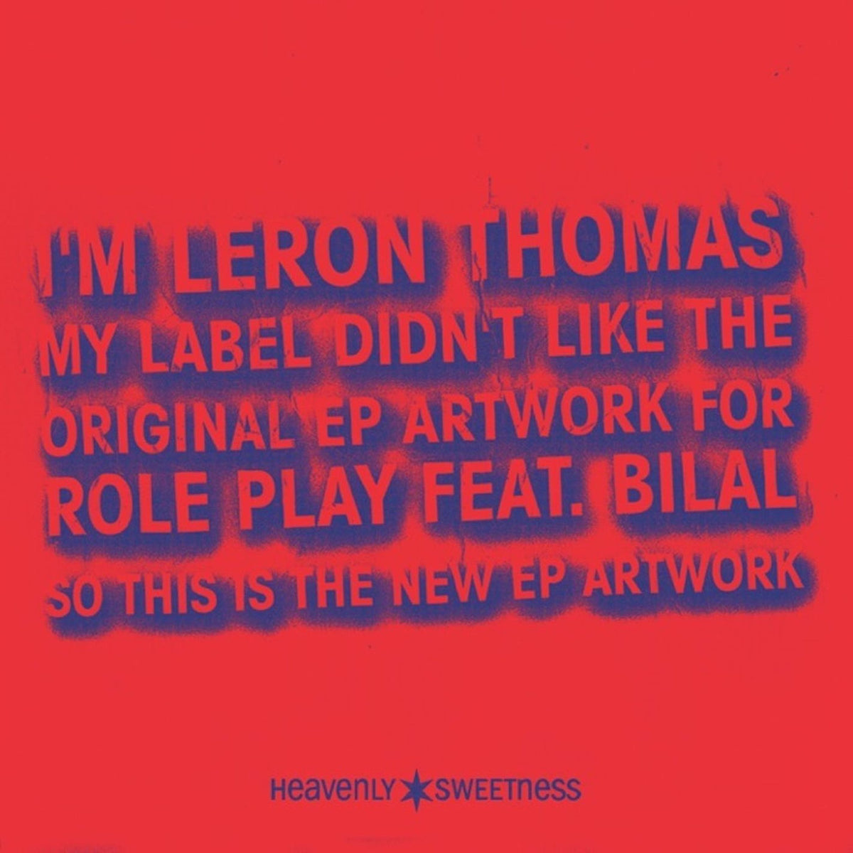 Leron Thomas – Role Play - EP vinyl cover