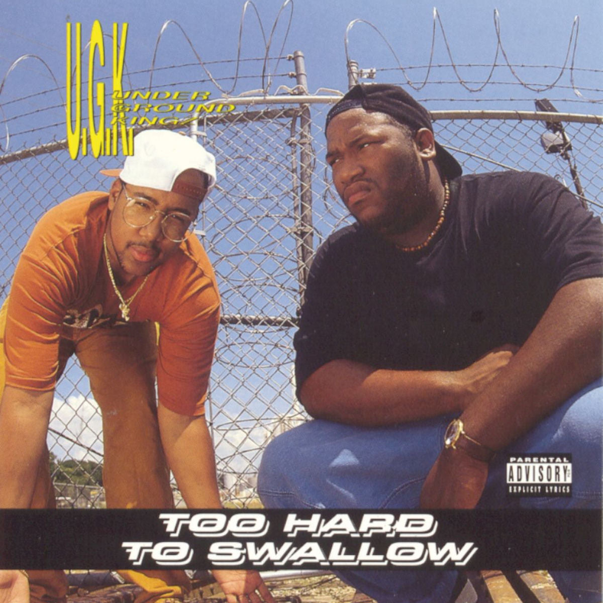 UGK – Too Hard To Swallow (2LP-NEON YELLOW VINYL) vinyl record cover