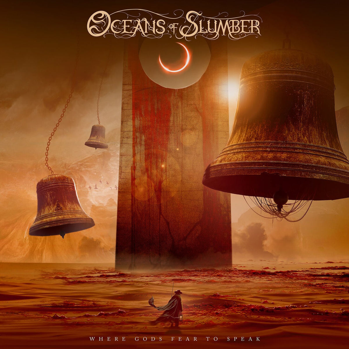 Oceans Of Slumber – Where Gods Fear To Speak (Limited Orange & Blue Vinyl) vinyl record cover