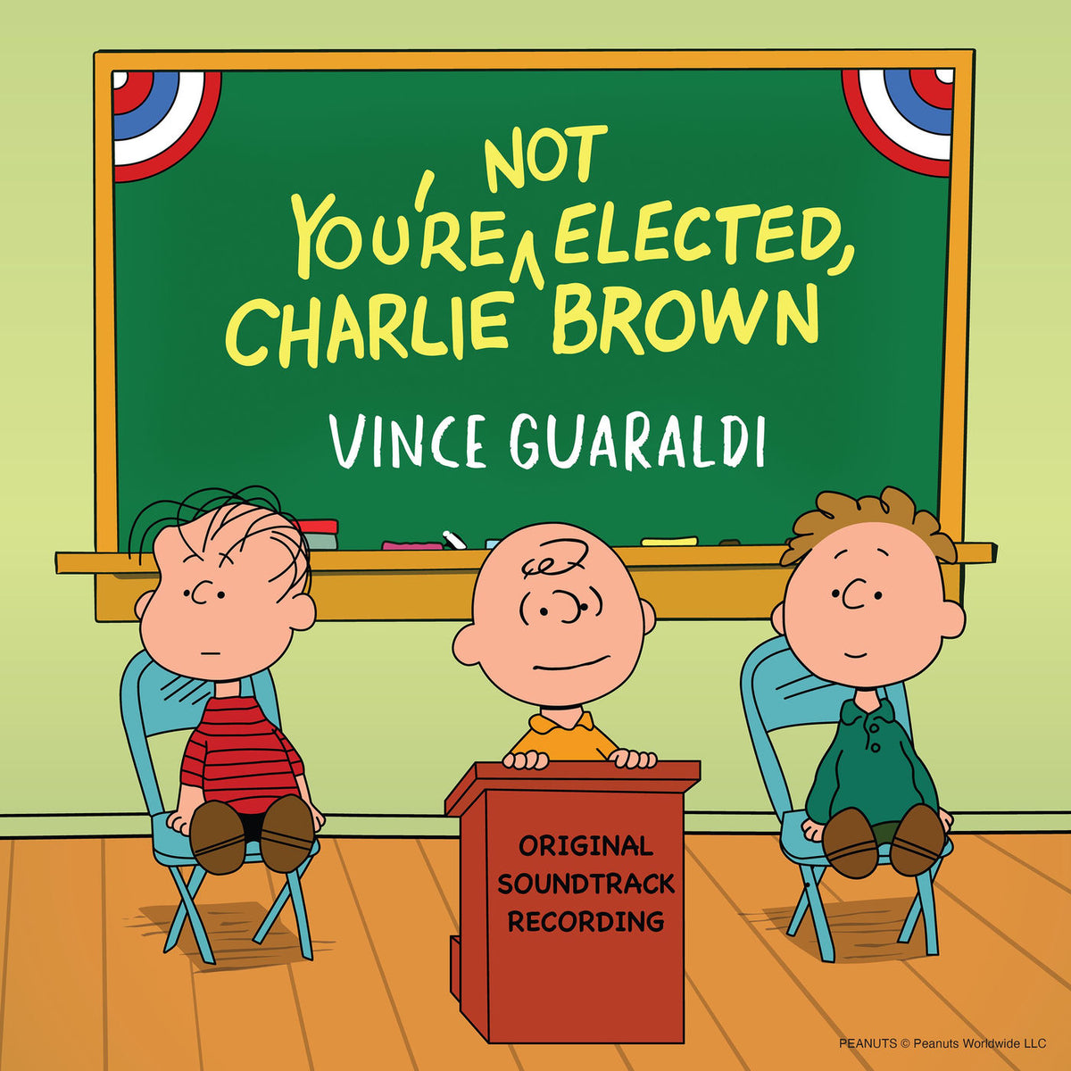 Vince Guaraldi – You're Not Elected / Charlie Brown (Woodstock Yellow Vinyl) (Indi vinyl record cover