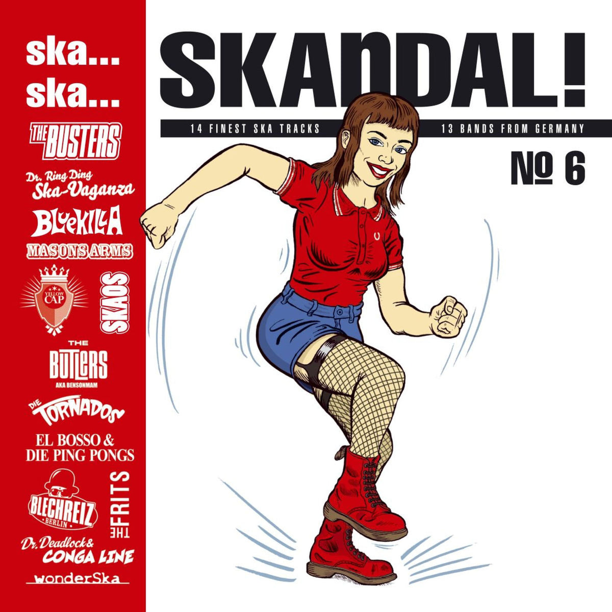 Various Artists – Ska, Ska, Skandal No. 6 (+ DOWNLOAD) vinyl record cover