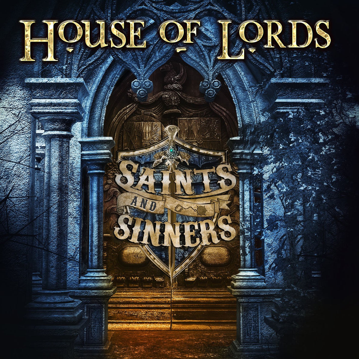 House Of Lords – Saints & Sinners (Blue Vinyl) (Indies) vinyl record cover