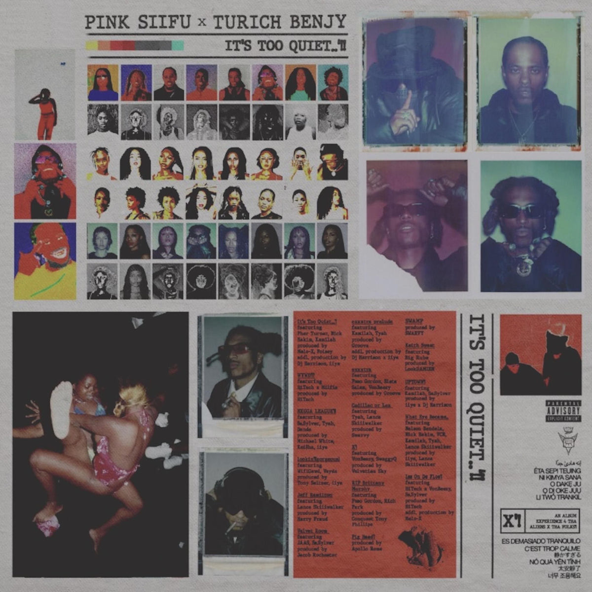 Pink Siifu – IT'S TOO QUIET..'!! vinyl cover