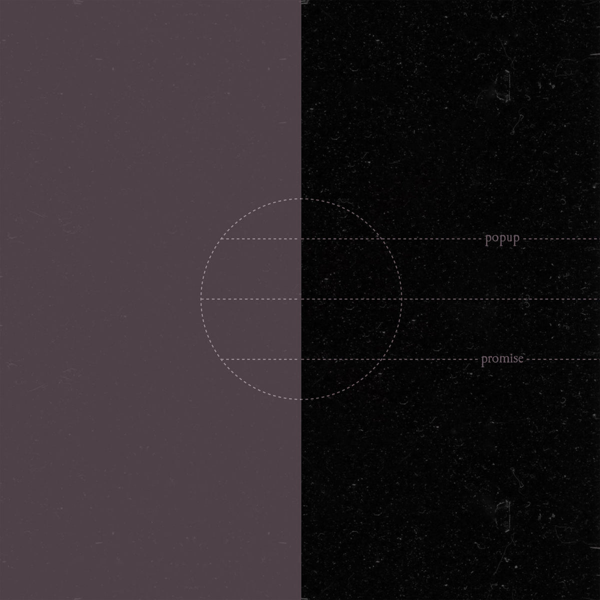 Popup – Promise vinyl record cover