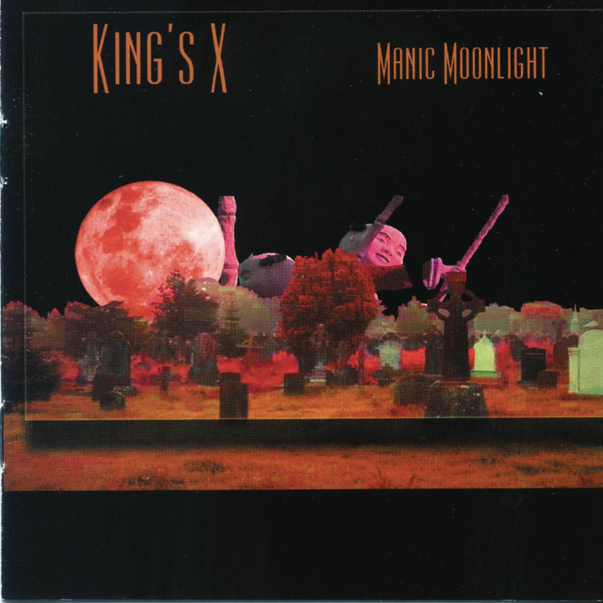 King'S X – Manic Moonlight (Orange Vinyl) vinyl record cover