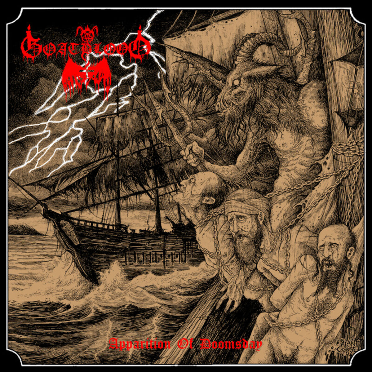 Goatblood – Apparition Of Doomsday vinyl record cover