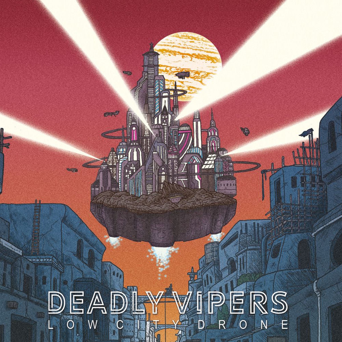 Deadly Vipers – Low City Drone vinyl record cover