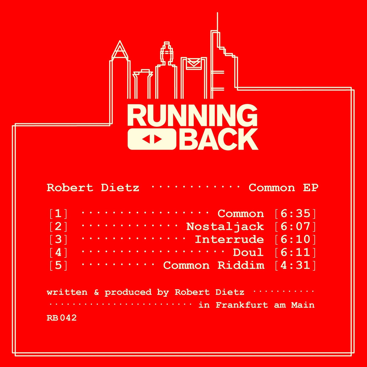 Robert Dietz – Common EP vinyl cover