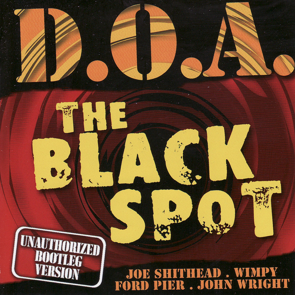 D.O.A. – The Black Spot (Coloured Vinyl) vinyl record cover