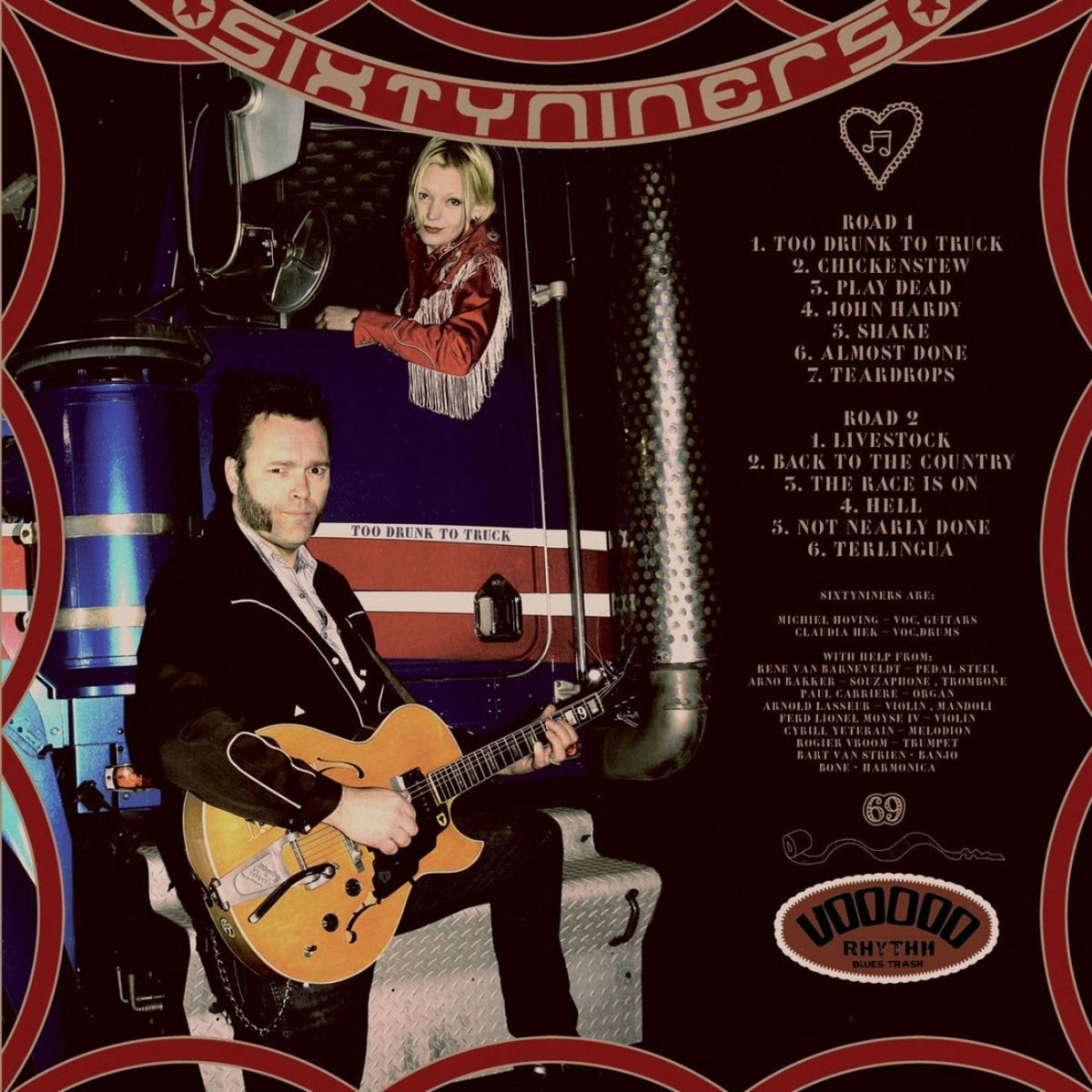 Sixtyniners – Too Drunk To Truck vinyl record cover