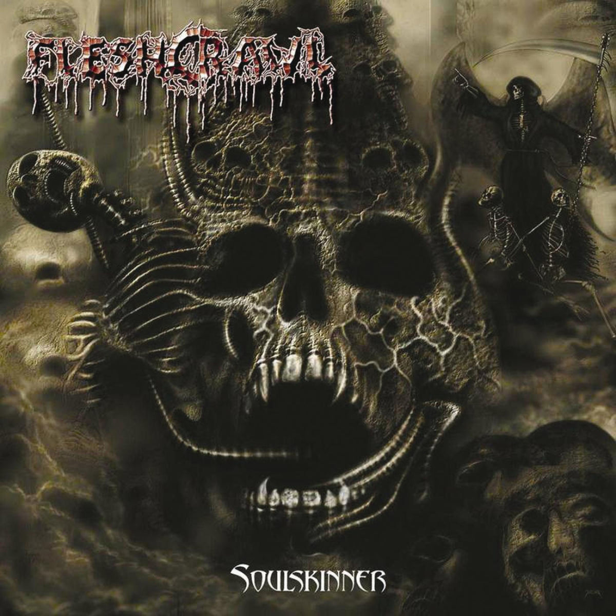 Fleshcrawl – Soulskinner vinyl record cover