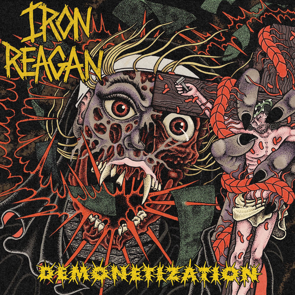 Iron Reagan – Demonetization vinyl record cover
