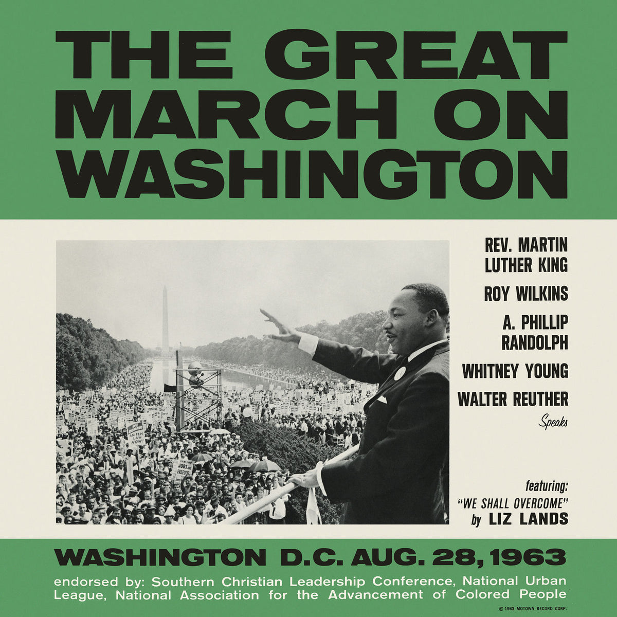 Various Artists – Great March On Washington vinyl record cover