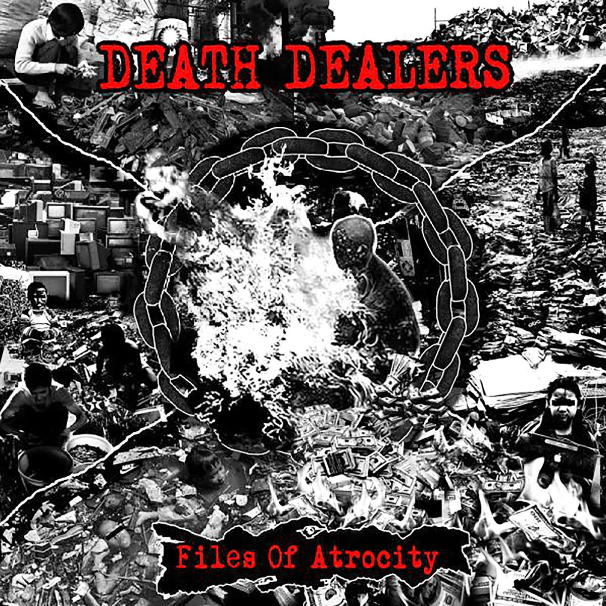 Death Dealers – Files of Atrocity vinyl record cover