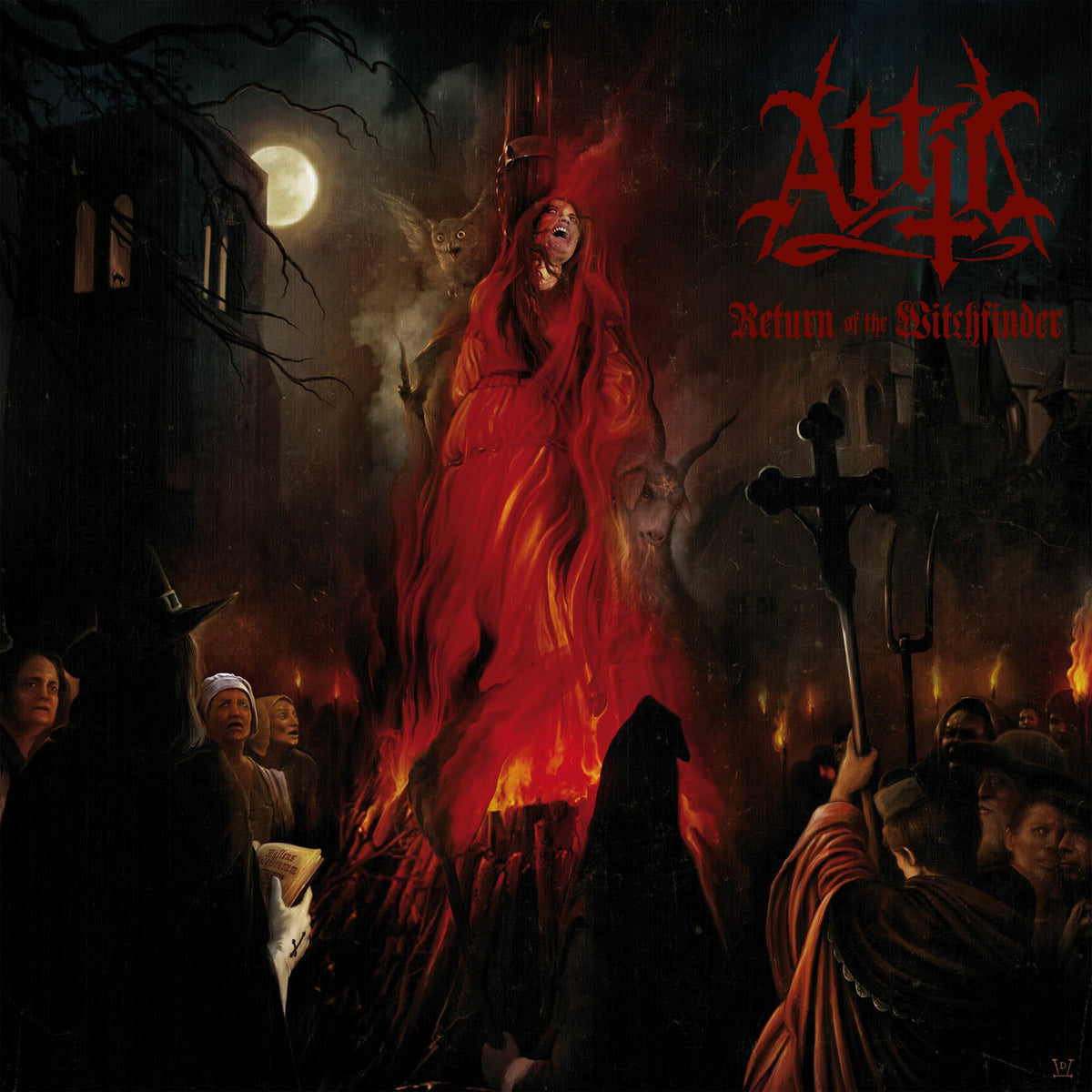 Attic – Return of the Witchfinder vinyl record cover