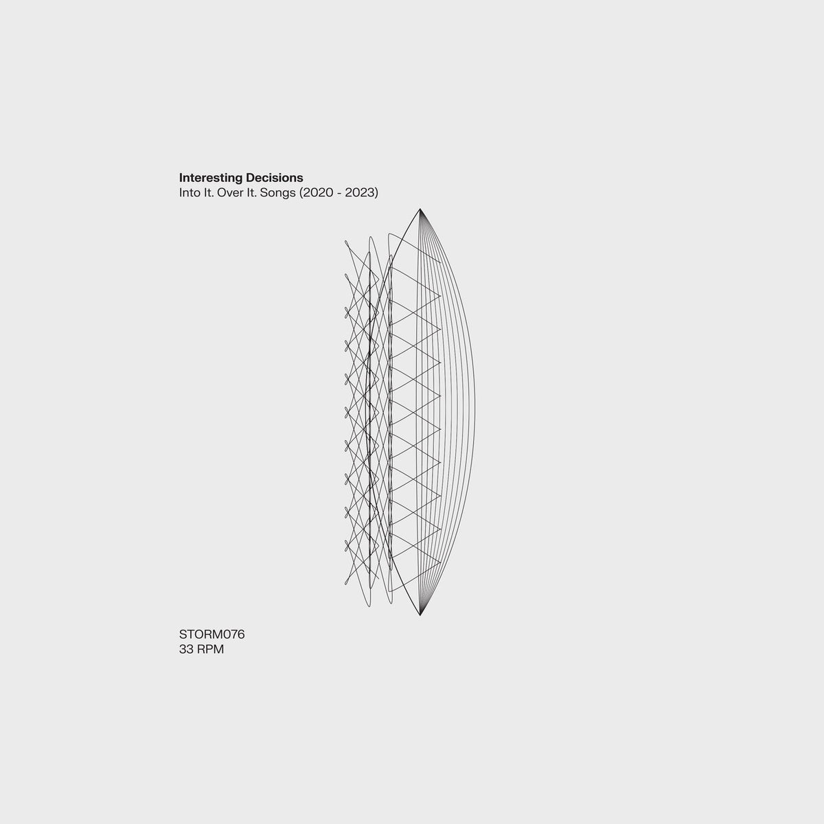 Into It Over It – Interesting Decisions - Clear vinyl record cover