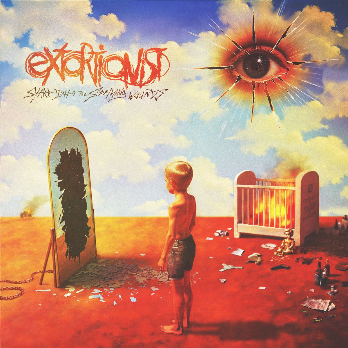 Extortionist – Stare Into the Seething Wounds vinyl record cover