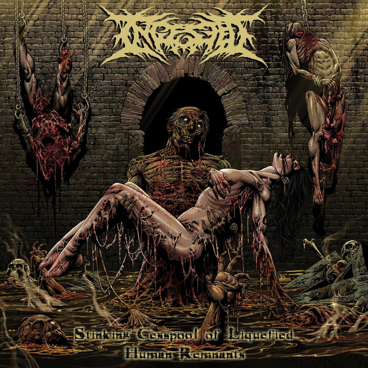 Ingested – Stinking Cesspool of Liquified Human Remnants (2020 Remaster) vinyl cover