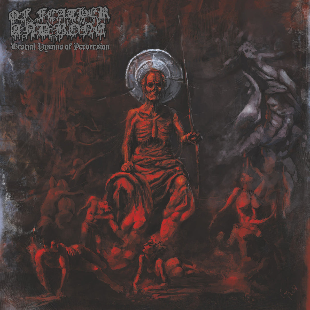 Of Feather And Bone – Bestial Hymns Of Perversion vinyl record cover