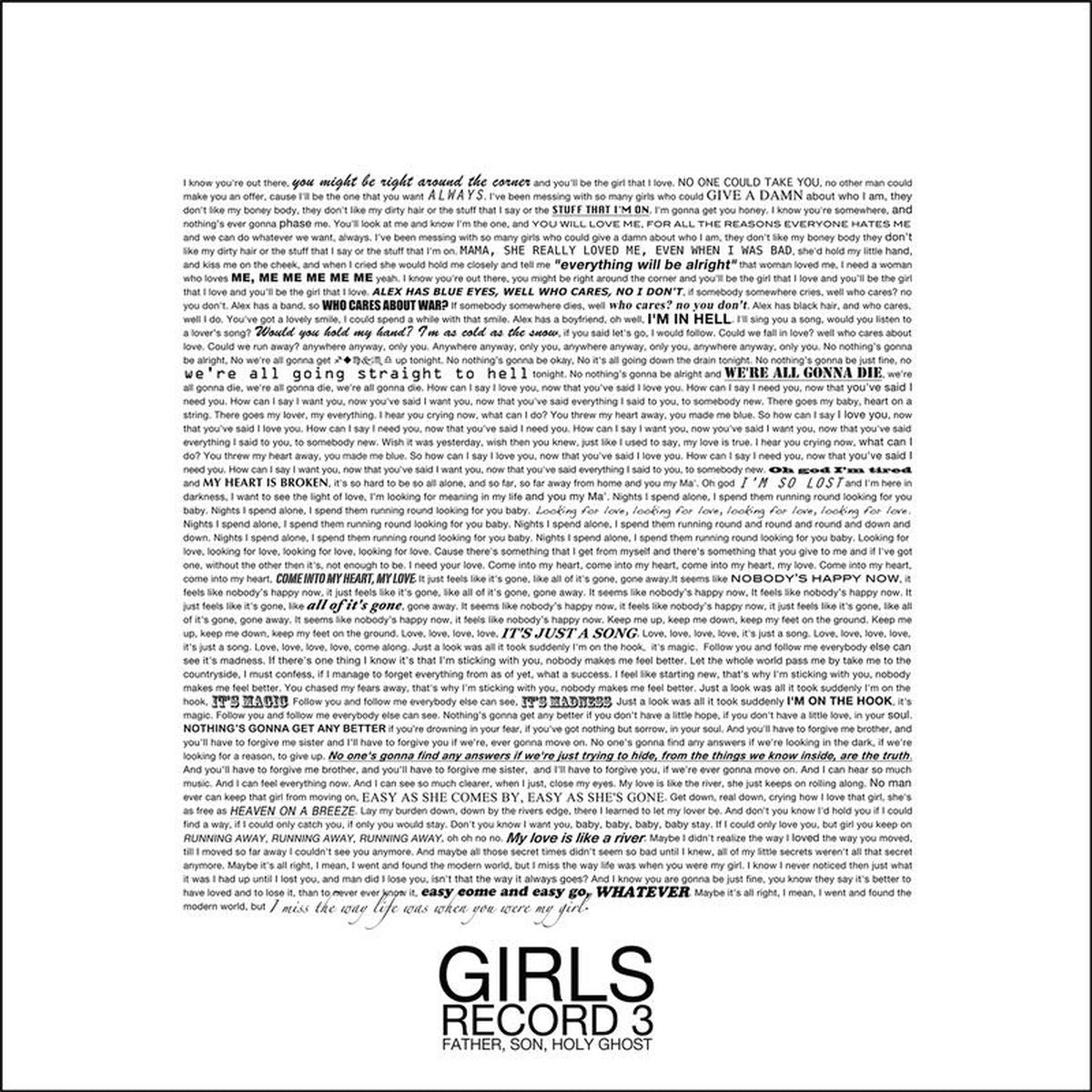 Girls – Father, Son, Holy Ghost vinyl record cover