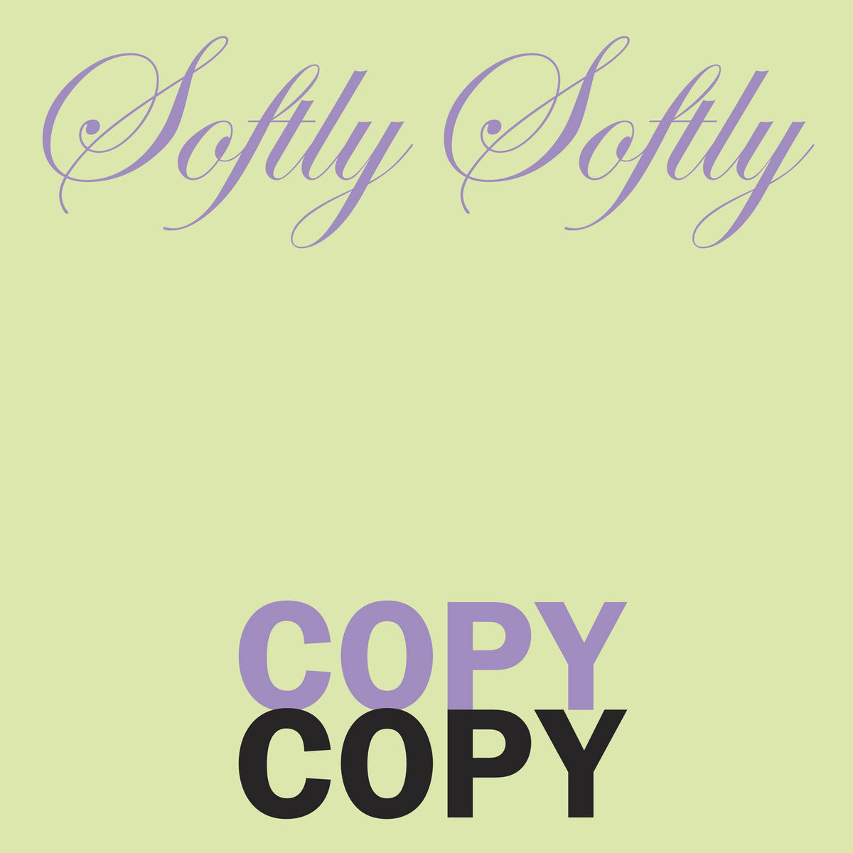 Graham Lambkin – Softly softly copy copy vinyl record cover