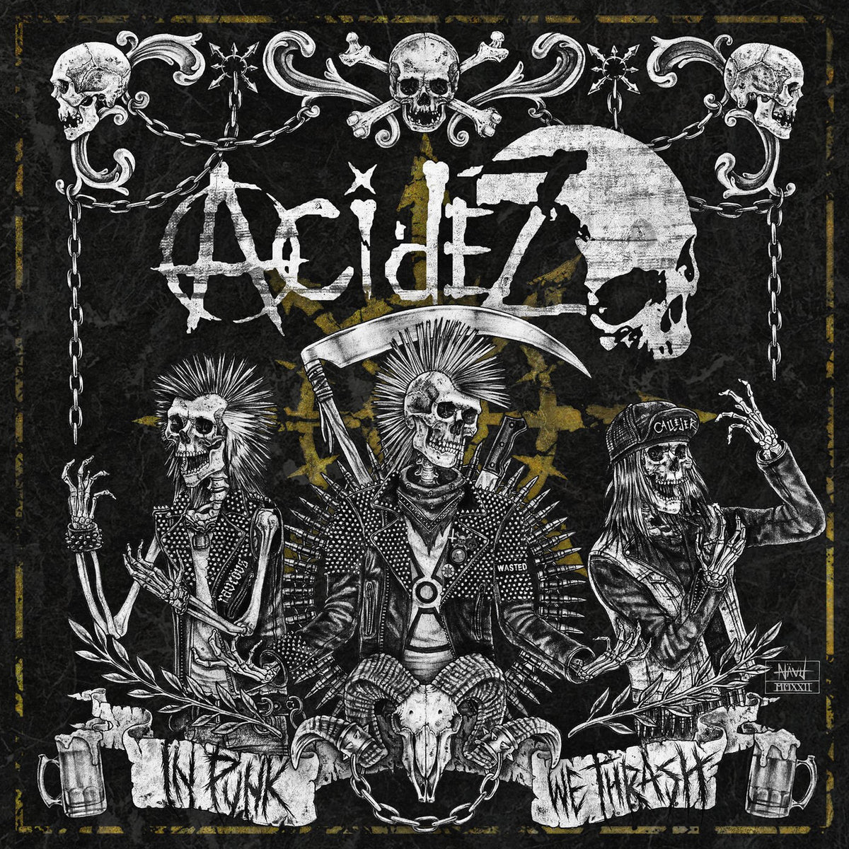 Acidez – In Punk We Thrash vinyl record cover